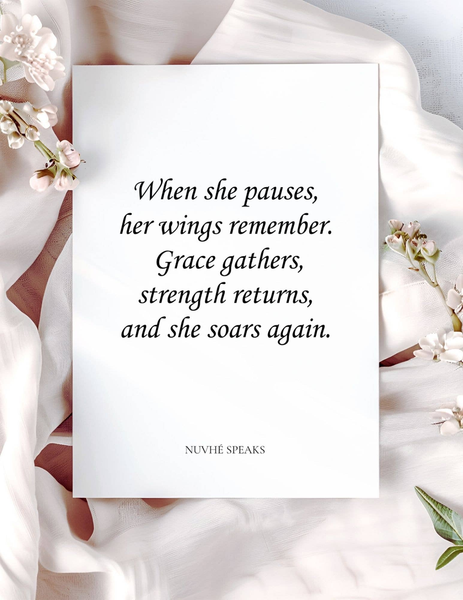 Nuvhé Speaks - Wholesale Encouragement Card - Women Empowering Quote, Encouraging Card For Her1