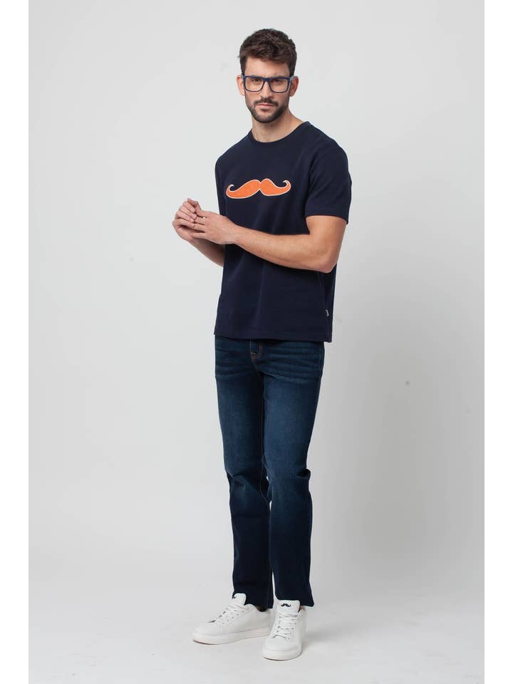 Navy Blue Basic Slim Fit Cotton Cowboy with Elastane w/ san jose for wholesale on Faire1