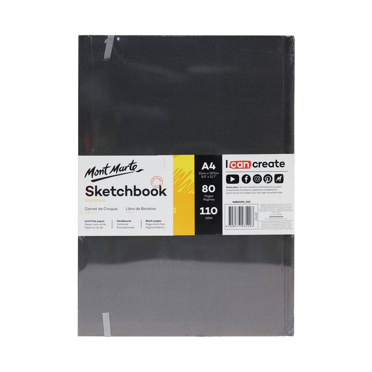 Mont Marte Usa, Inc. - Wholesale Sketchbook/Sketchpad - Hardbound Sketch Book Signature 110gsm A41