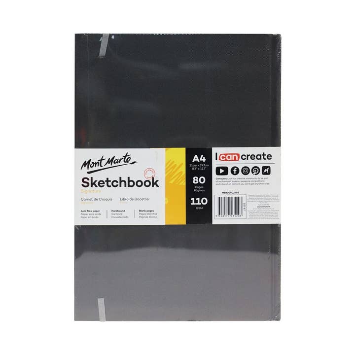 Mont Marte Usa, Inc. - Wholesale Sketchbook/Sketchpad - Hardbound Sketch Book Signature 110gsm A41
