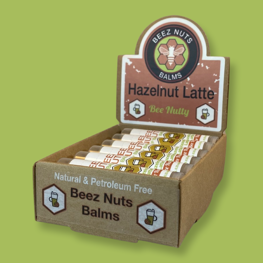 Beez Nuts Balms - Wholesale Lip Balm - Hazelnut Latte Lip Balms - 12 pack5