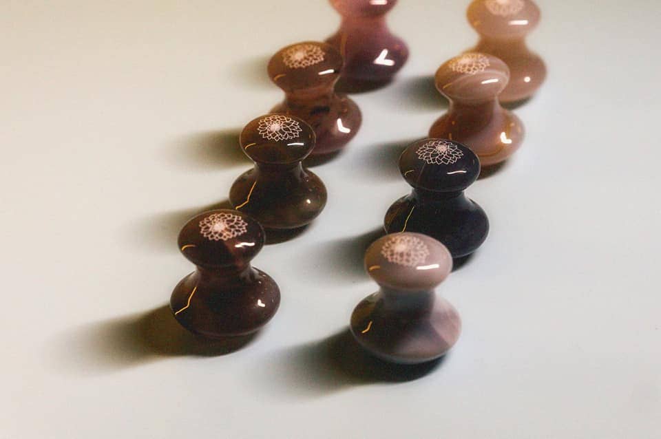 Dahlia Skincare - Wholesale Gua Sha Tool - Agate Mushroom Gua Sha Roller5