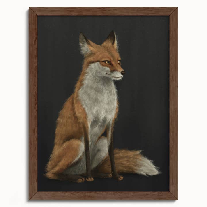 The Ugly Cat Studio - Wholesale Art Print - Red Fox Fine Art Print - Black Edition15