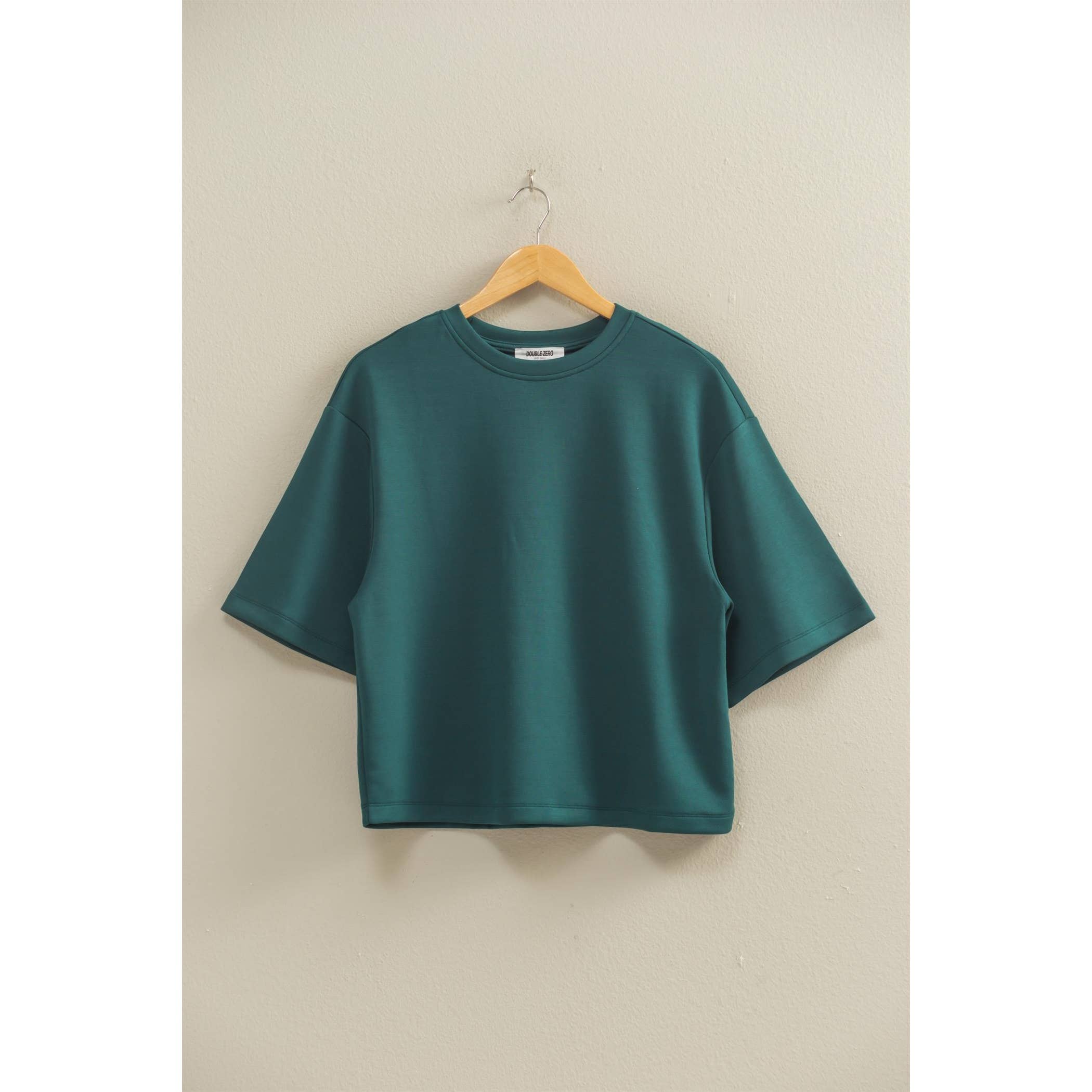 HYFVE - Wholesale Shirt - Women's - Double Knit Drop Shoulder Everyday Basic Top31