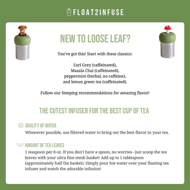 Guida alla Preparazione del Tè I Guida per Principianti al Tè in Foglie Sciolte per la vendita all'ingrosso da parte di Float2infuse Tea Infuser