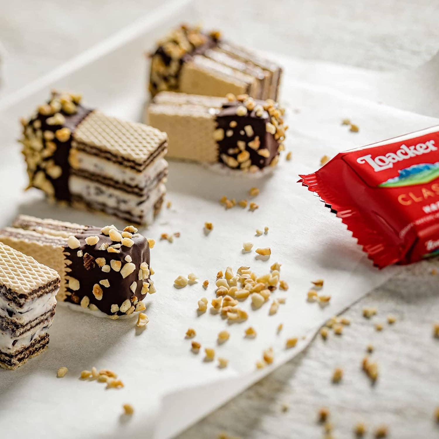 Snacky Candy - Vente Biscuits - Loacker Gaufrette Classique Noisette 1,59 oz 12 unités4