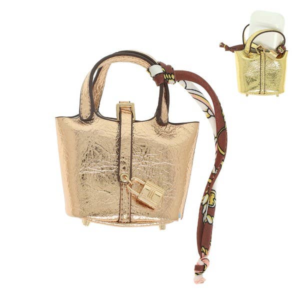 anbfashion - Wholesale Keychain - Unisex - Mini Leather Purse Earbud Case KBAG12477