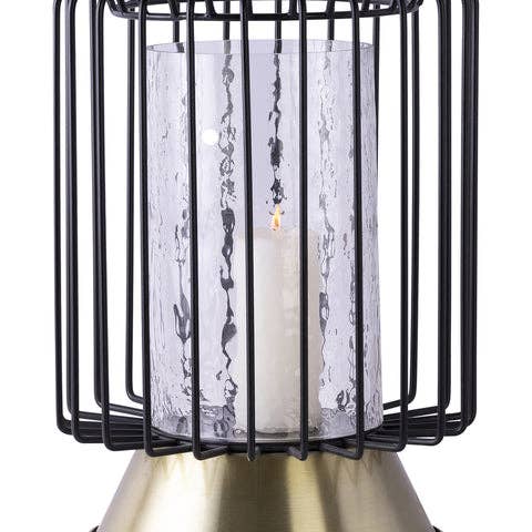 Bougeoir Malibu 225 noir/or pour la vente par Vivorum