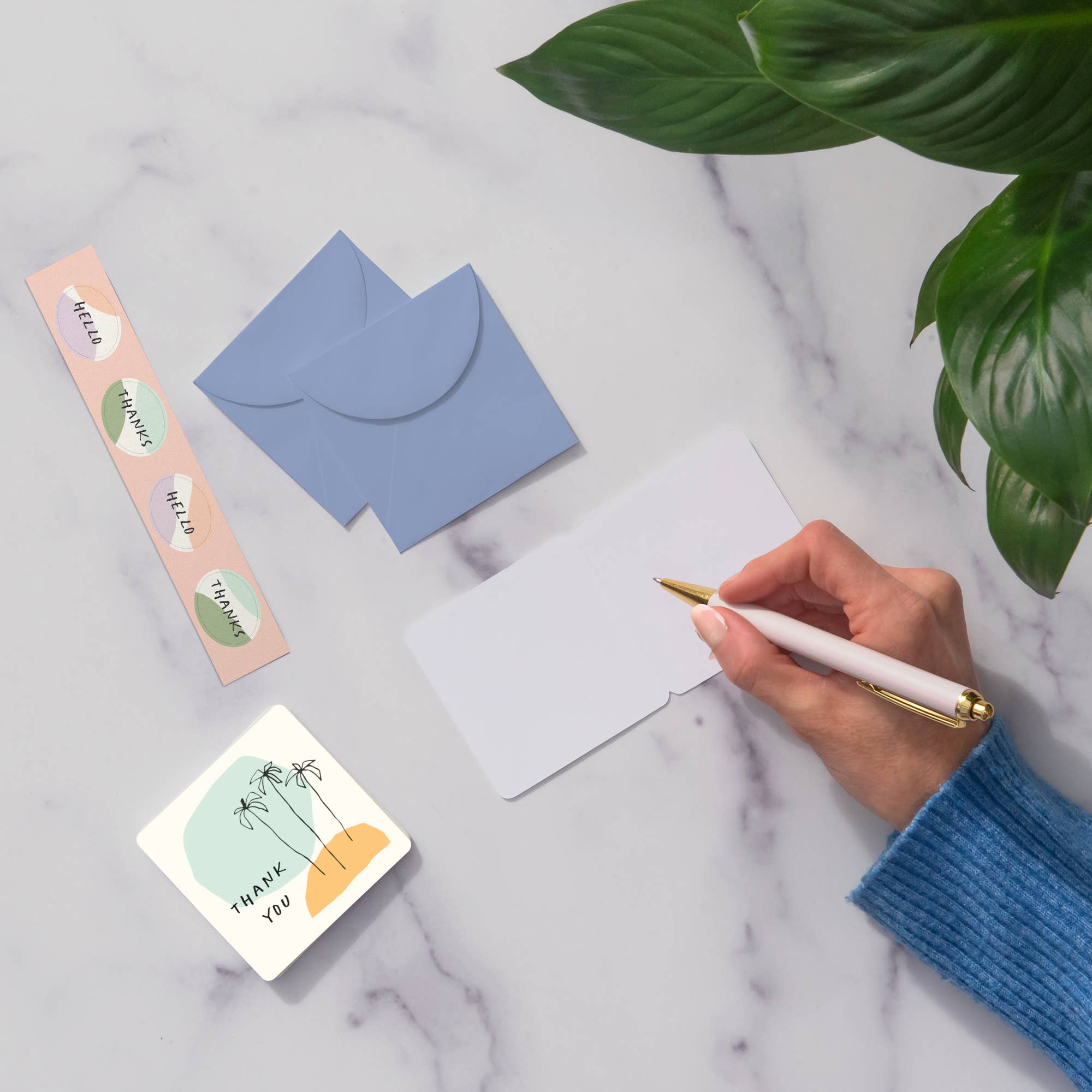 Studio Oh! - Wholesale Stationery/Notecard Set - Dotted Palms Mini Notecard Set2