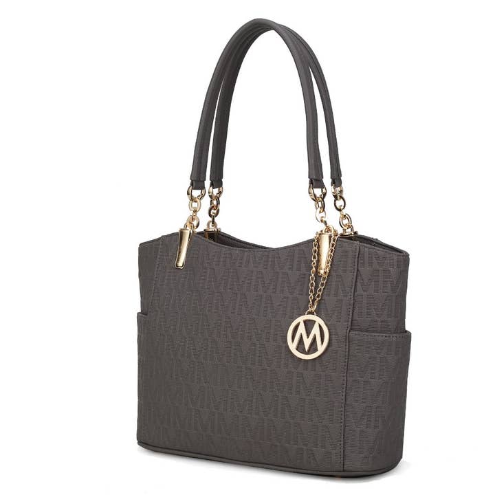 MKF Malika M Signature Vegan Leather Satchel Bag by Mia K for wholesale by MKF Collection