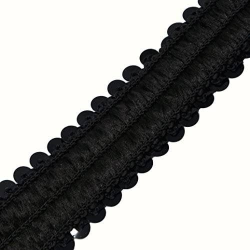 Mandala Crafts – Engroshandel Håndværk forsyninger – Mandala Håndværk Elastisk Paillet, Flad Glitter Stretch Bling Paillette Stof Bånd, Metallisk Applikation Trim Blonder til Kjole Pynt, Pandebånd33