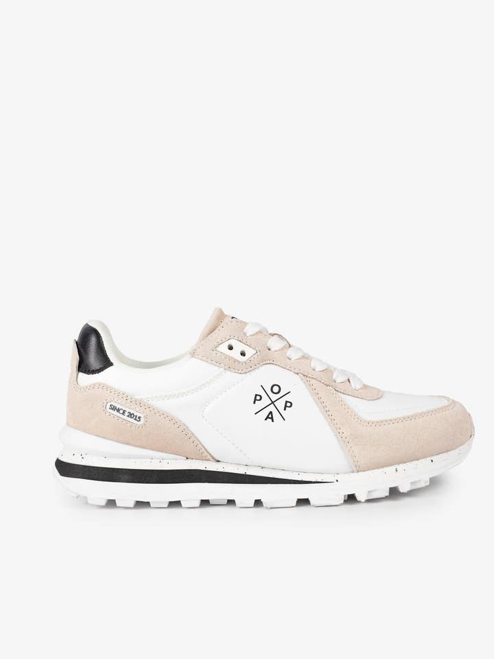 Scarpa Blake Nylon Beige e Bianco per la vendita all'ingrosso da parte di POPA