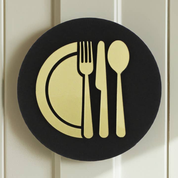 Kitchen Cutlery, Door Plaque - Available in 2 Sizes for wholesale by Mac and lilly