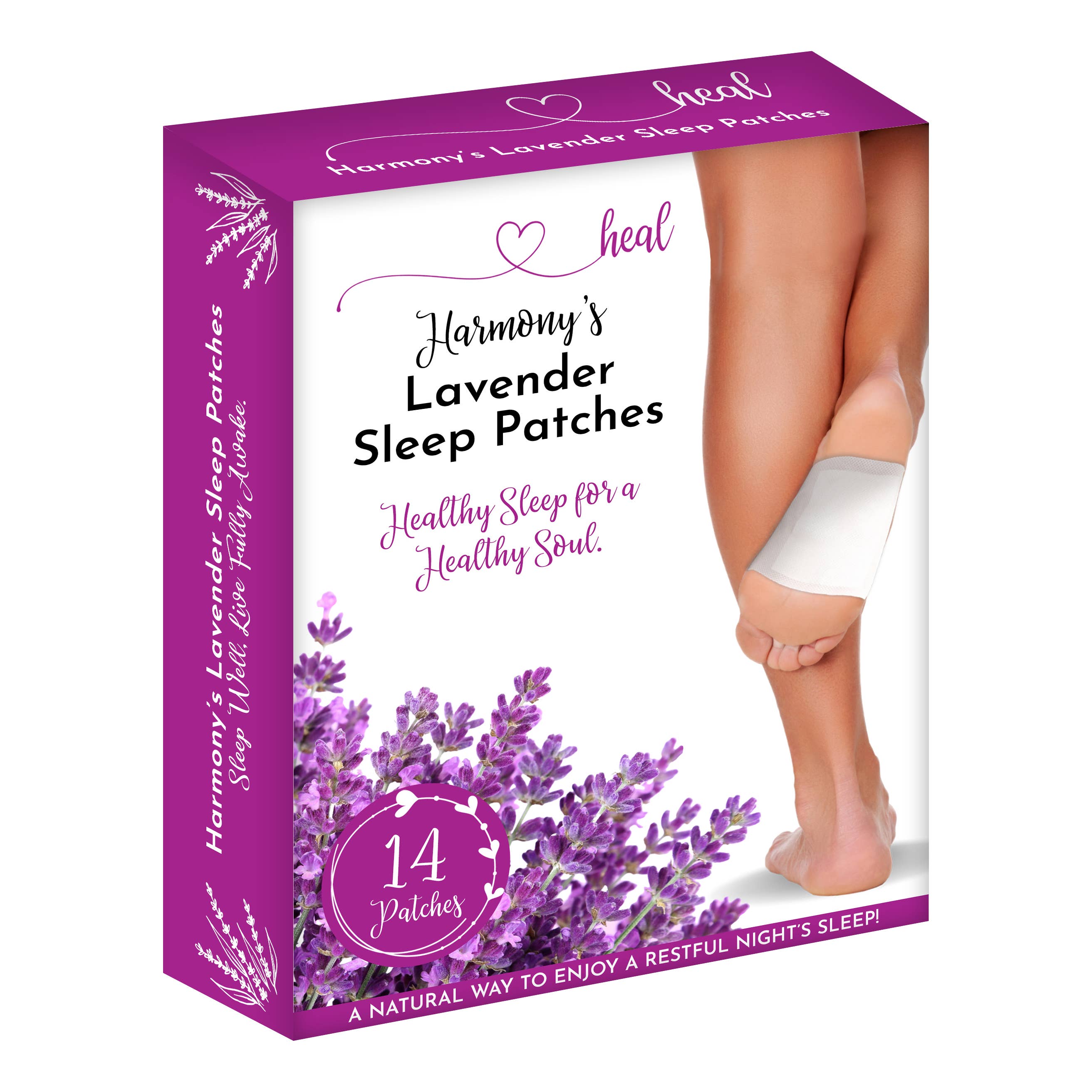 Healthy Energy Amazing Life - Vente Masques pour les pieds - Patchs de sommeil Bodytox lavande6