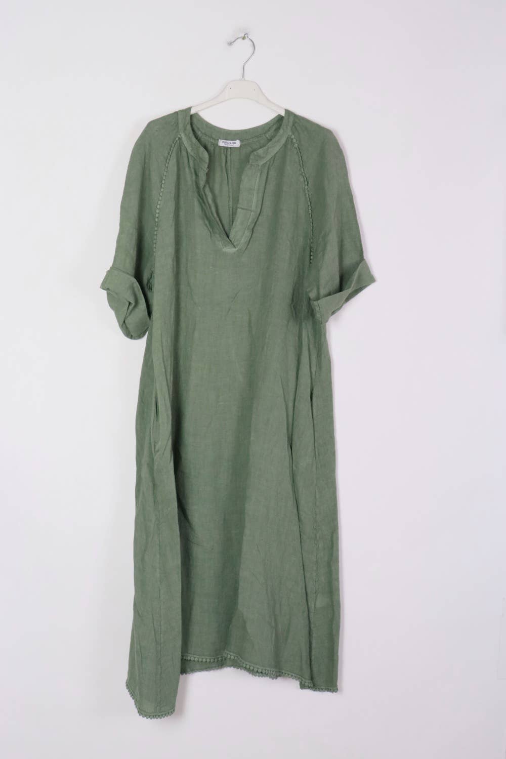 LÉA & LUC - Wholesale Dress - Women's - Long dress in 100% linen REF.716139
