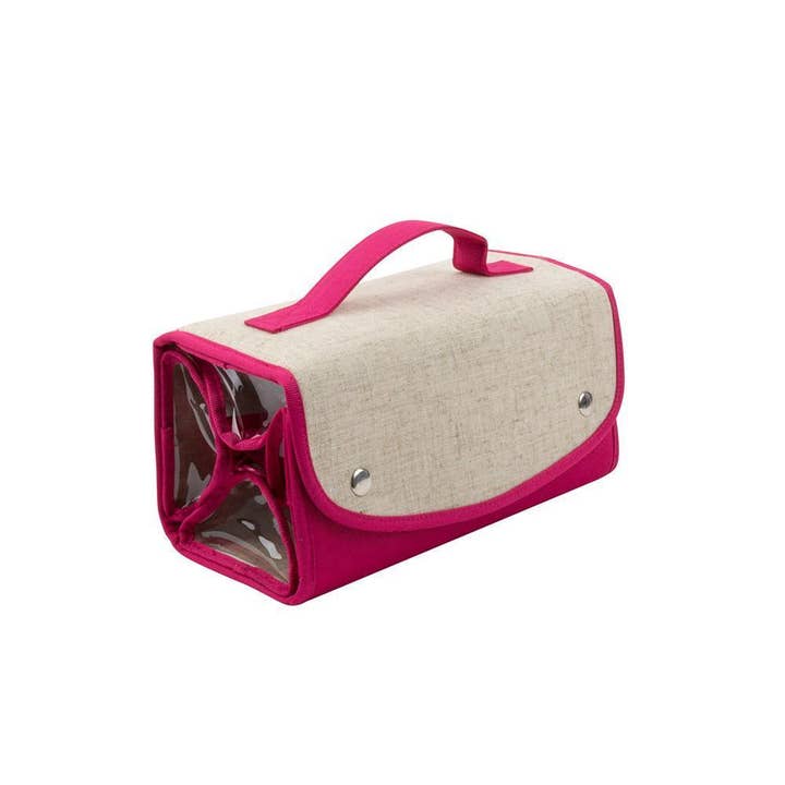 Mainstreet Collection - Wholesale Makeup/Cosmetic Bag - Linen Roll Up Cosmetic Bag