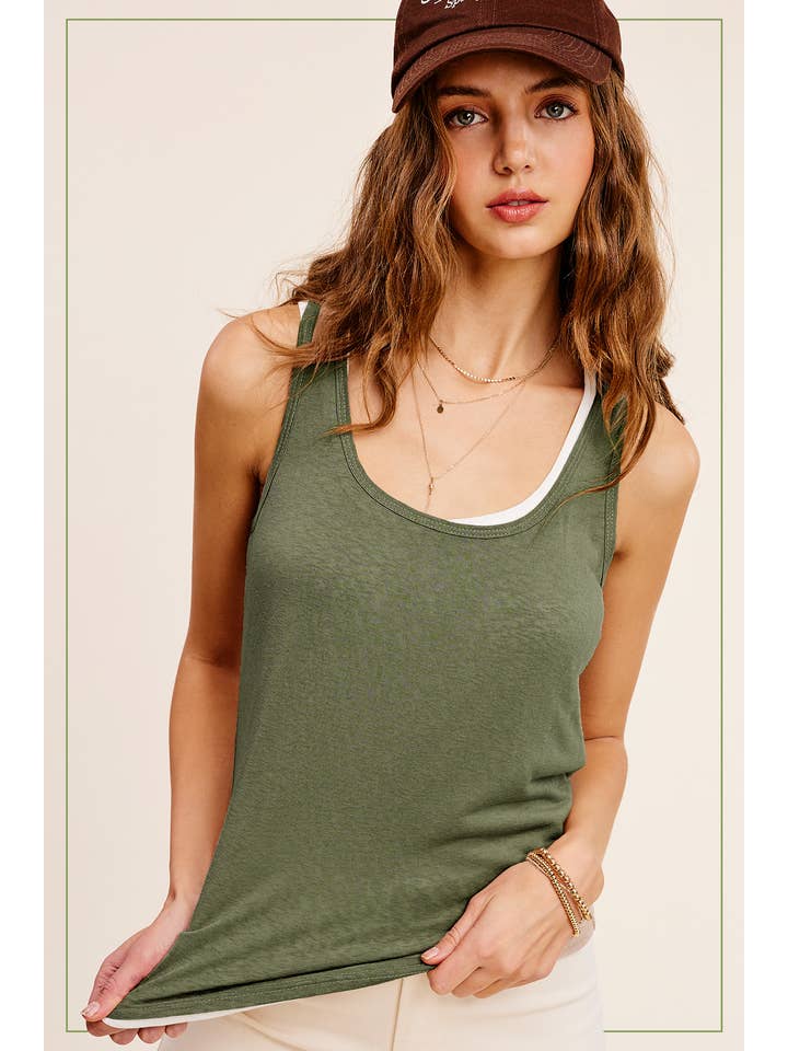 La Miel - Vente Débardeur – femme - HBT7633-Haut sans manches Active Loose Fit Athleisure Style8