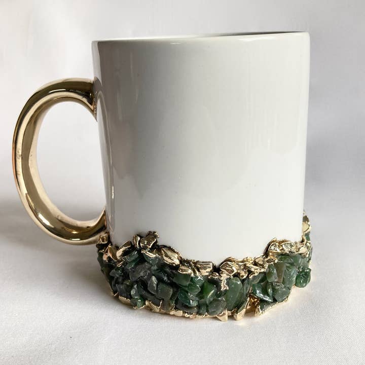 Sedimenti - Set di 2 tazze in ceramica bianca per la vendita all'ingrosso da parte di The Tangerine Store