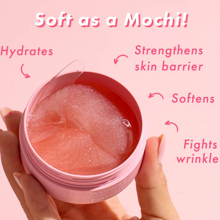 TONYMOLY - Vente Masques de traitement yeux - Patchs pour les yeux Wonder Ceramide Collagen Mochi5