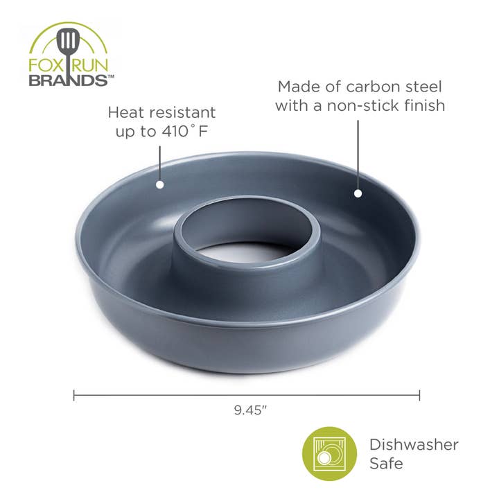 Fox Run Brands - Wholesale Cake tin - Fox Run French Savarin Cake Mold, Ring Cake Pan, 9.5"4