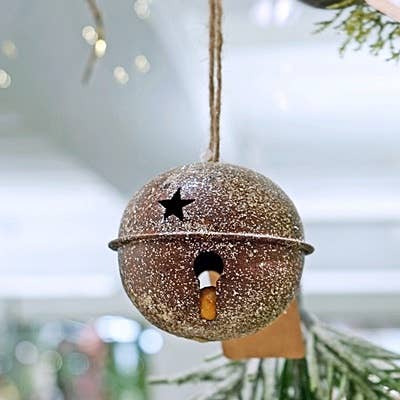 ISB73155- 3.5in Vintage Rusty Bell Ornament for wholesale by Impressive Enterprises, Inc.