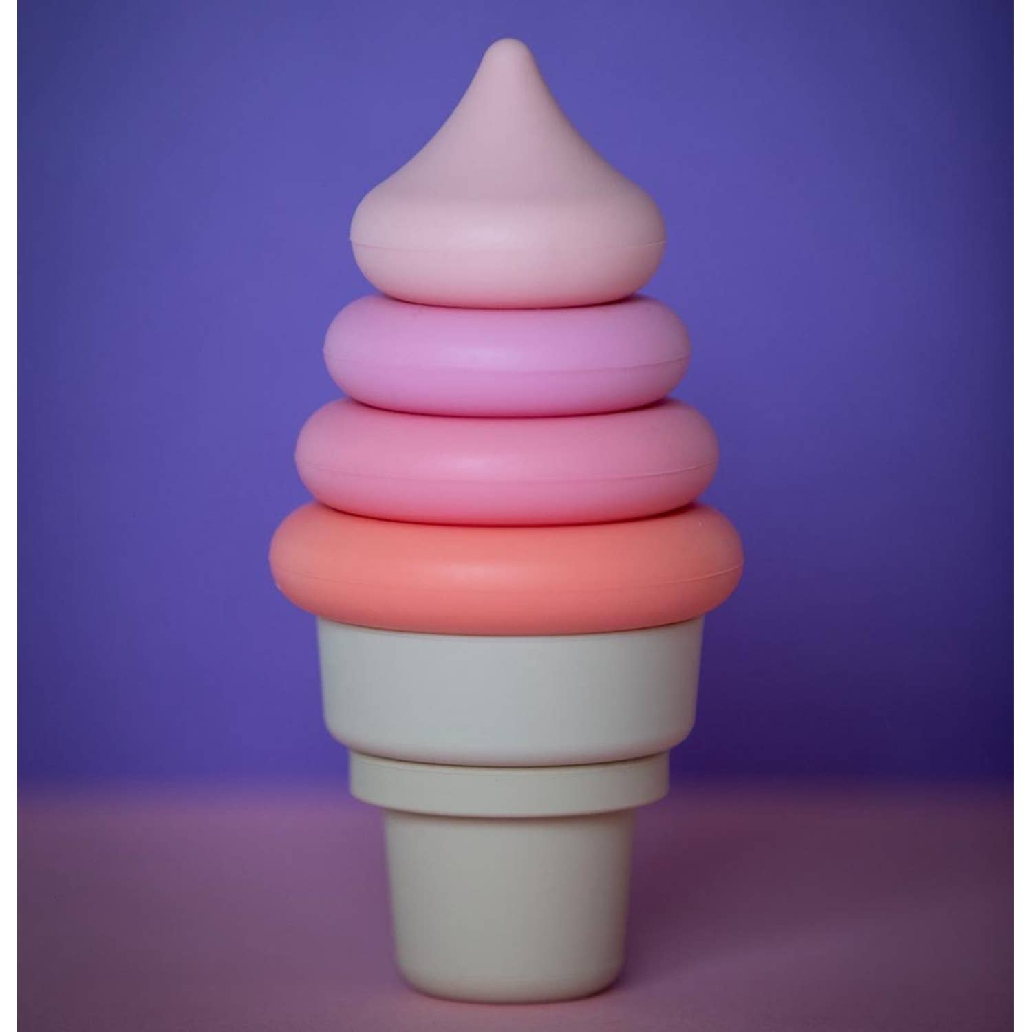 PETIKIDS - Wholesale Stacking Rings Game - Baby - Montessori Educational Toy - Stackable Silicone Ice Cream2