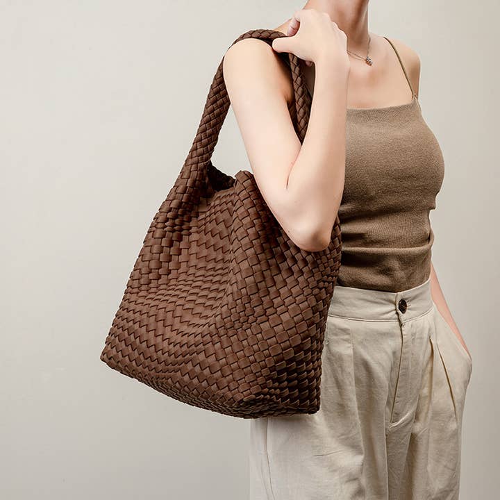 Crave by FW - Wholesale Tote Bag - Women's - Autumn Woven Neoprene Tote Bag7