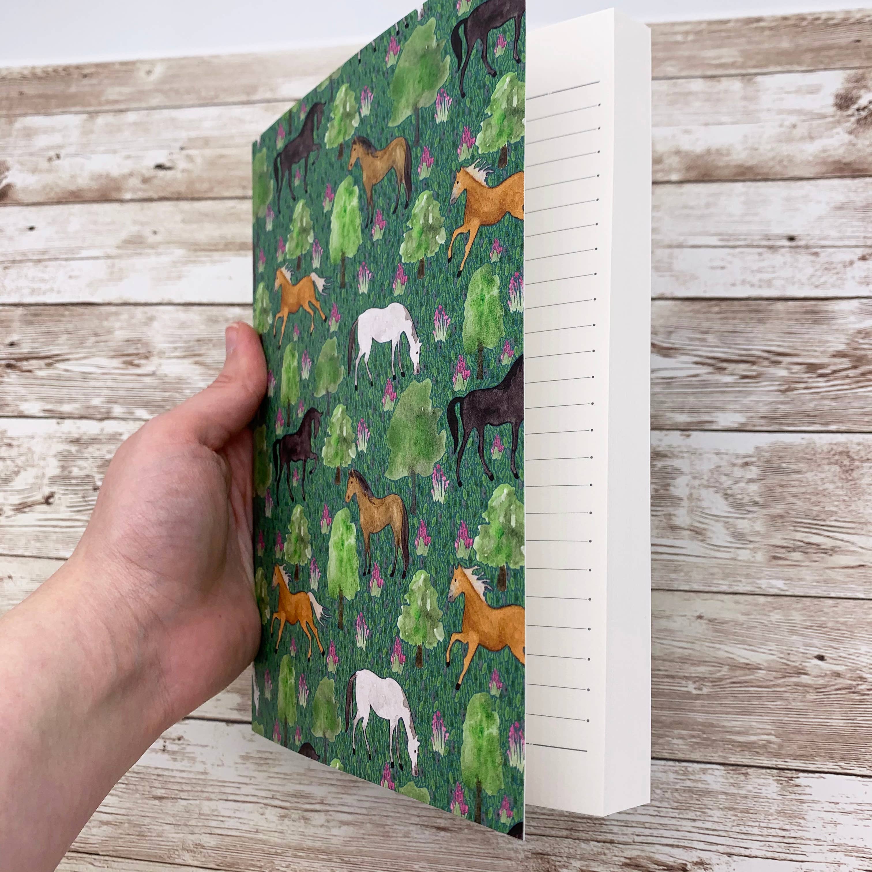 Samantha Hall Designs – wholesale Notebook – Horse Thick A5 Lined Notebook1