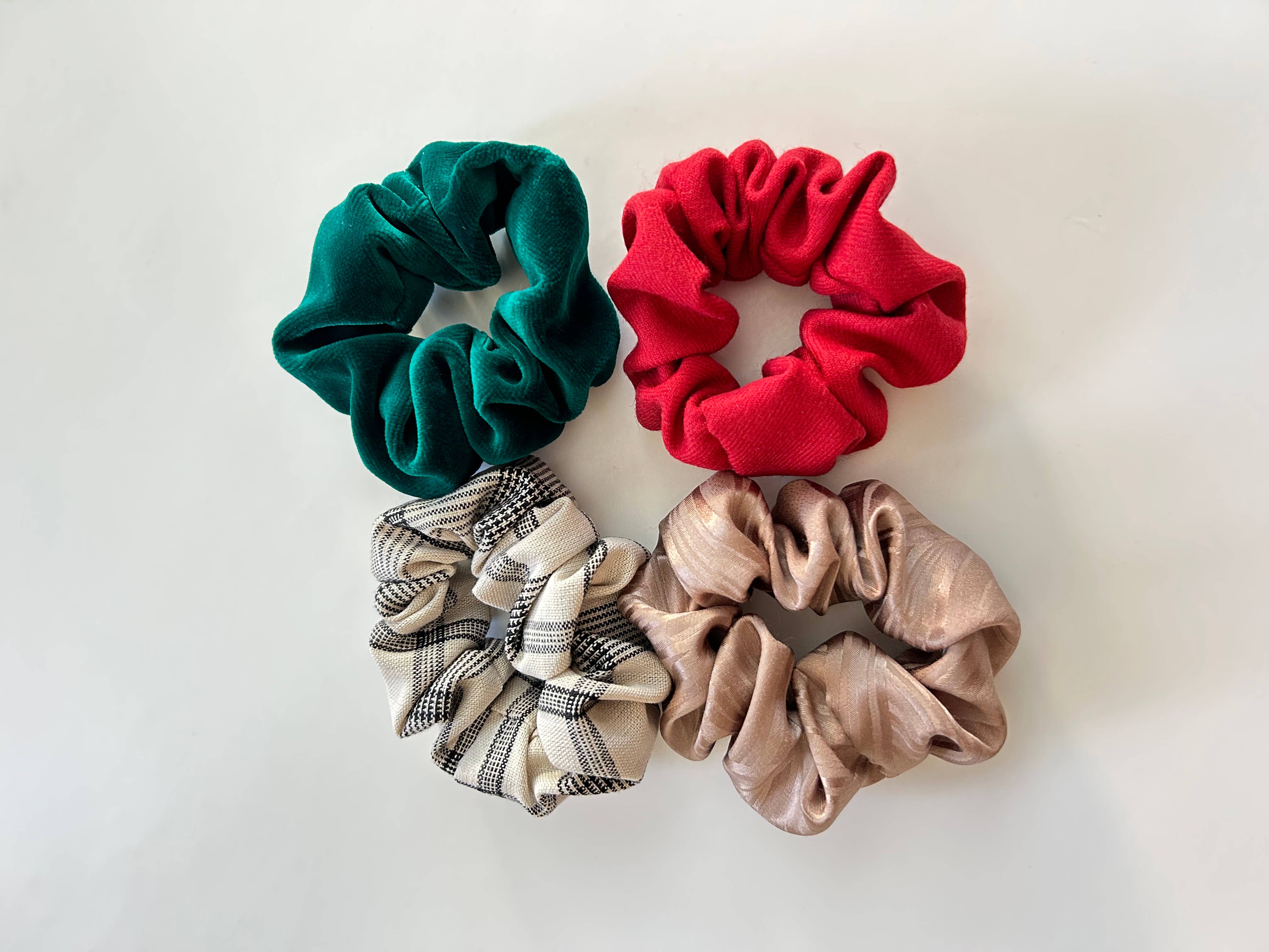 Hand Stitched In Love - Wholesale Scrunchie - Women's - Upcycled Holiday Scrunchies6