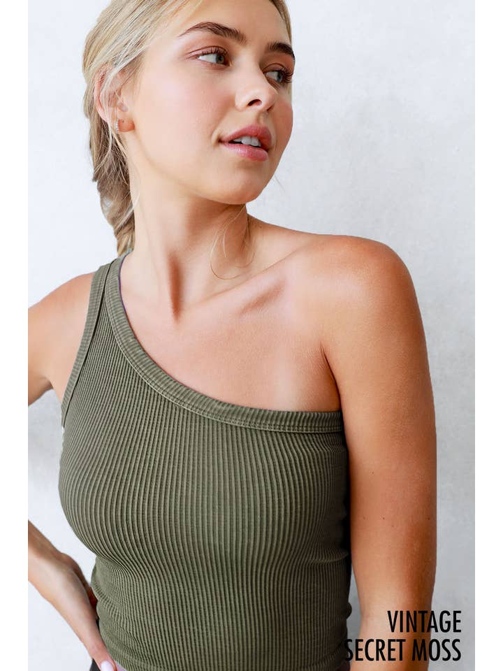 NIKIBIKI - Wholesale Knit Top - Women's - NS7834 - Vintage One Shoulder Crop Top11