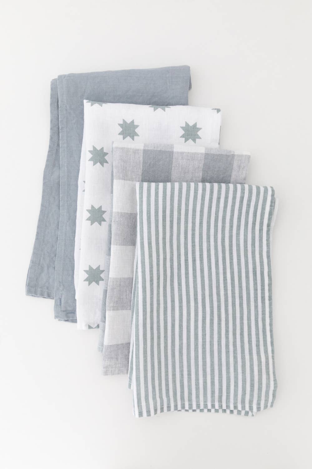 Heirloomed Collection - Wholesale Tea Towel - Keepsake Linen Tea Towel Light Blue2