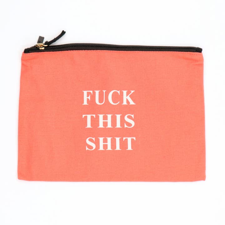 SALE - Fuck This Shit - Canvas Pouch for wholesale by Properly Improper