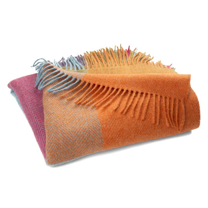 Prince of Scots - Wholesale Throw blanket - Southampton Home Merino Wool Geometric Throw (Kaleidoscope)2