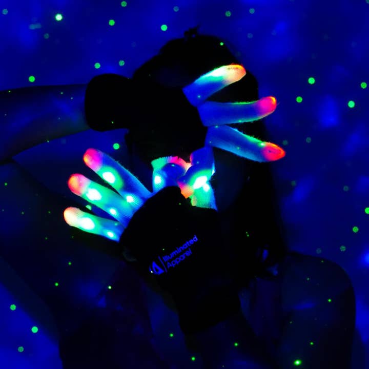 Illuminated Apparel - Wholesale Gloves – Child - Kids LED Light Up Gloves1