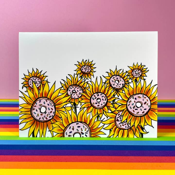 Cartão Donut Worry Be Happy por atacado de quirky burp illustrations