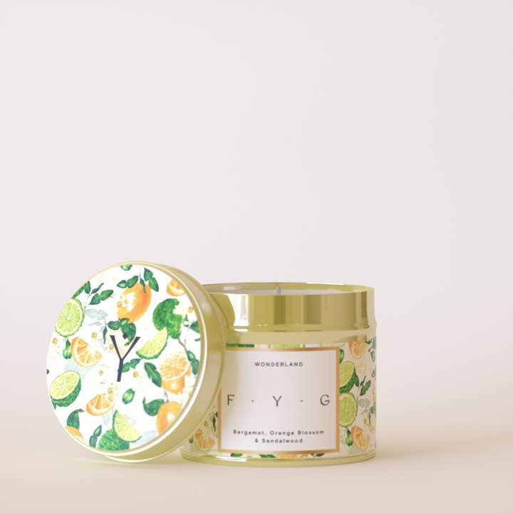Wonderland - Vela aromática de lujo en lata para venta al por mayor de FYG