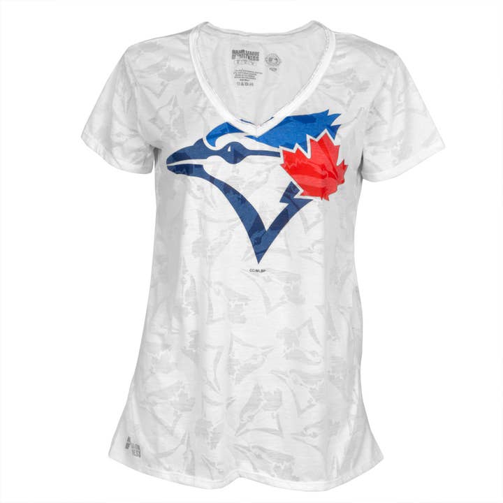 Official Store - Wholesale Screen Printed T-Shirt - Women's - Toronto Blue Jays - Large Logo Women's Juniors T Shirt