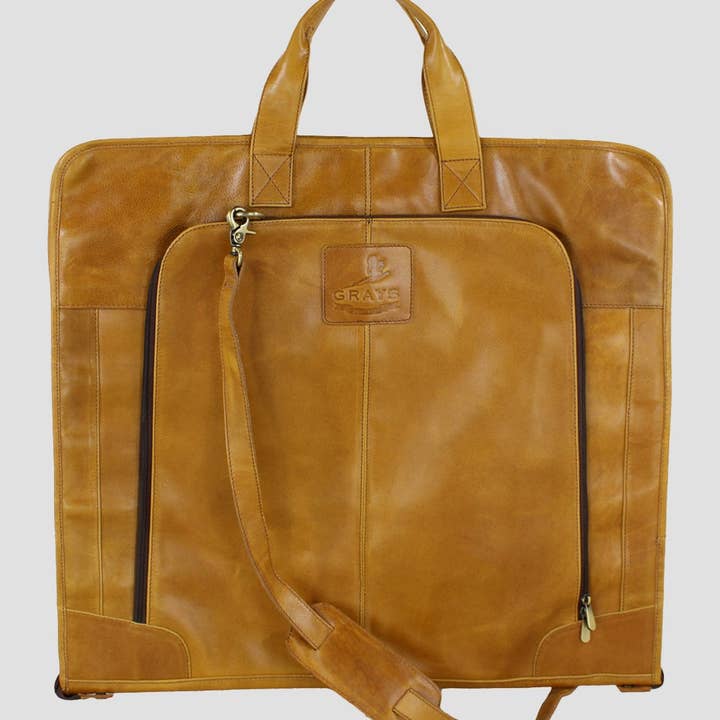 Joshua Pak Drager Natuurlijk Leer Tan voor wholesale door Grays 1922