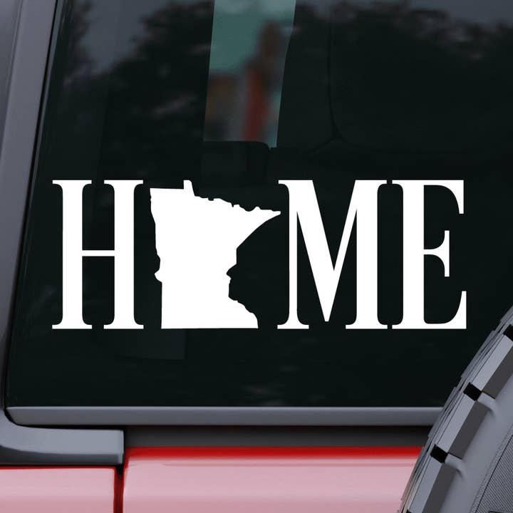 Autocollant Minnesota Home pour voiture et ordinateur portable pour la vente par AO Designs LLC