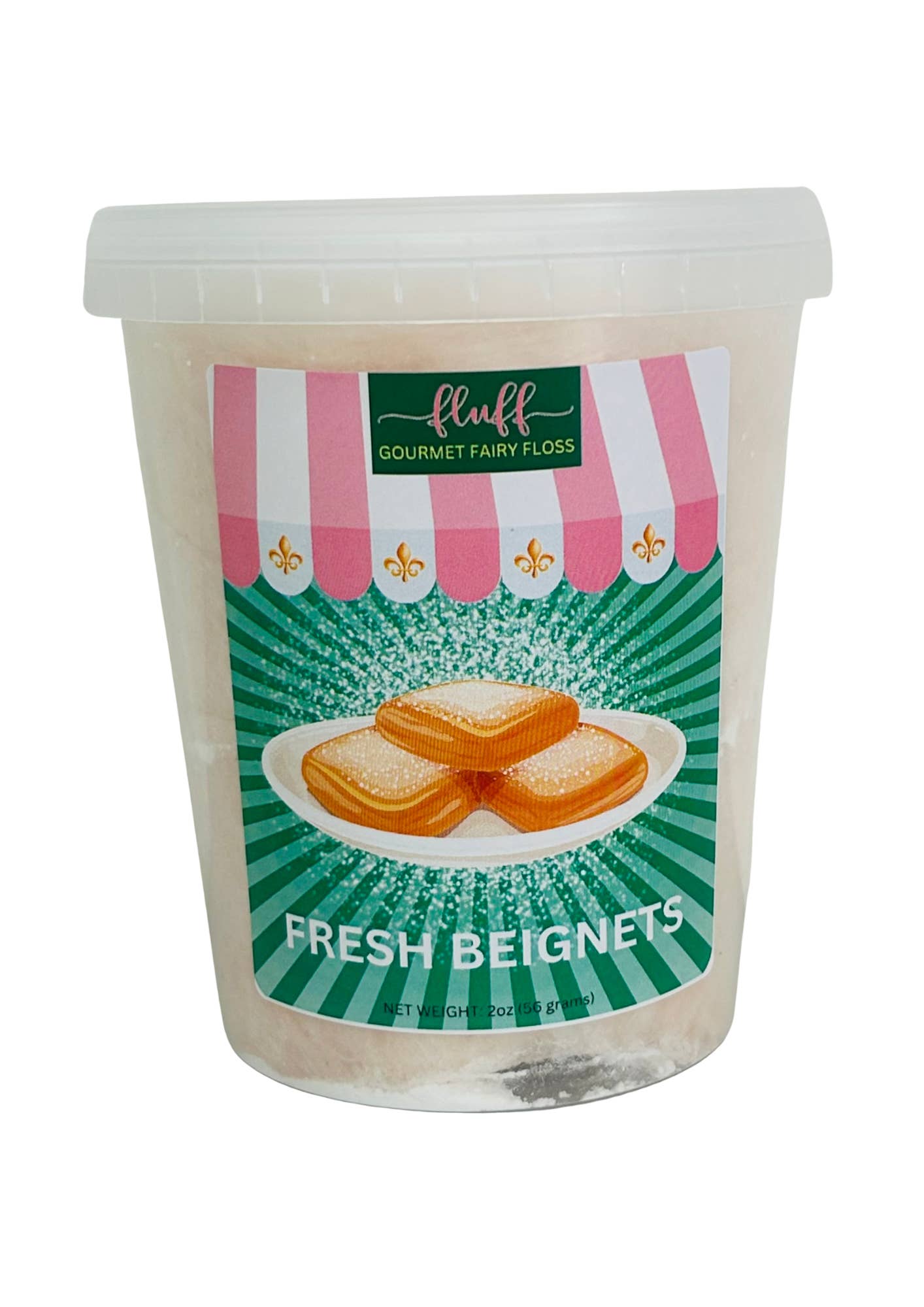 Fluff gourmet fairy floss - Wholesale Cotton Candy - Fresh Beignets Cotton Candy