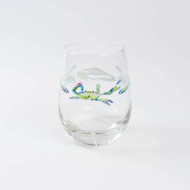 Verre à vin - Bay Blues pour la vente par Kim Hovell Art