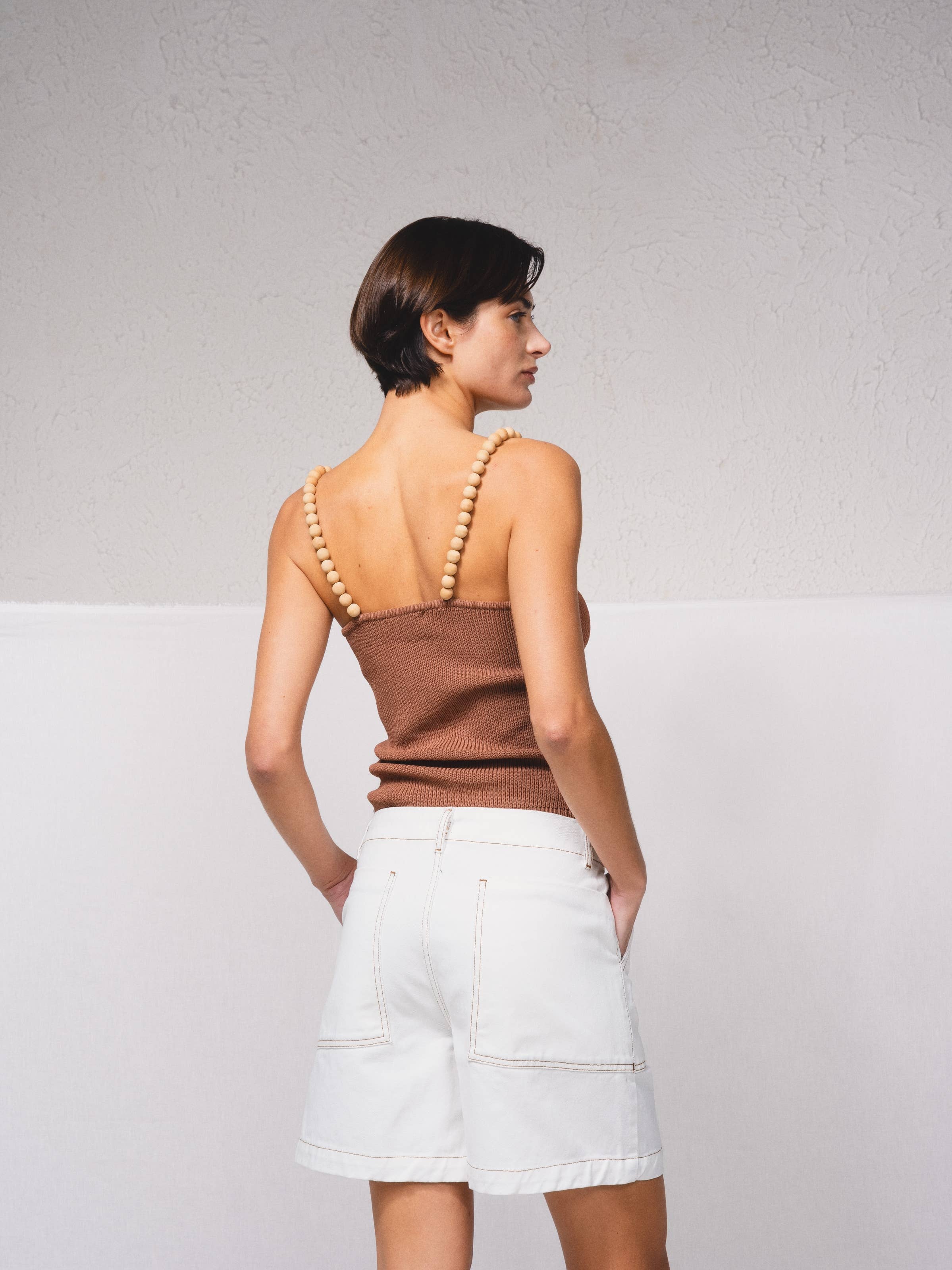 SMF - Wholesale Knit Top - Women's - 249178 - Knitted top with ball straps15