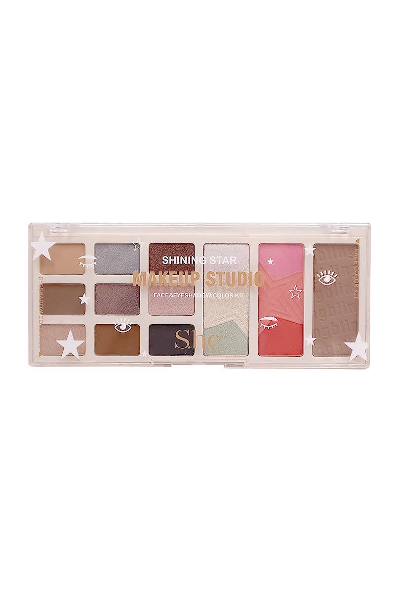 PINEAPPLE Beauty - Wholesale Face Makeup Palette - Makeup She FP1035 Shining Star Face & Shadow Color Kit - 6 2