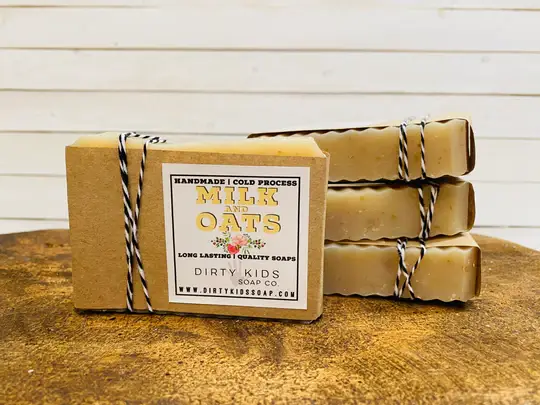 dkhandmade - Wholesale Bar Soap - MILK N' OATS SOAP BAR / COLD PROCESS / MOISTURIZING1