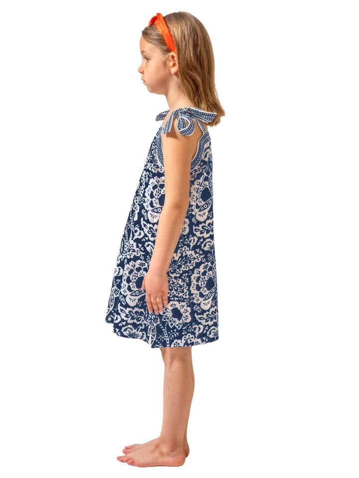 Gretchen Scott LLC - Wholesale Dress - Kids - Girls Tie Dress - Flora