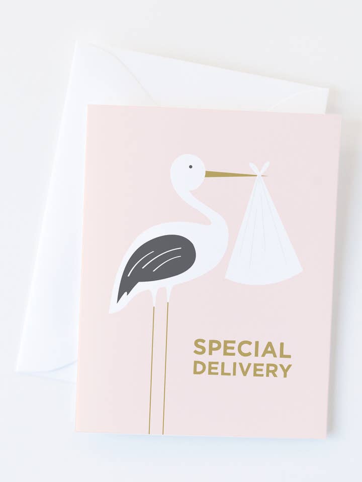 Glückwunschkarte zur Geburt eines Babys mit besonderer Lieferung für den Großhandel von Graphic Anthology Greeting Cards