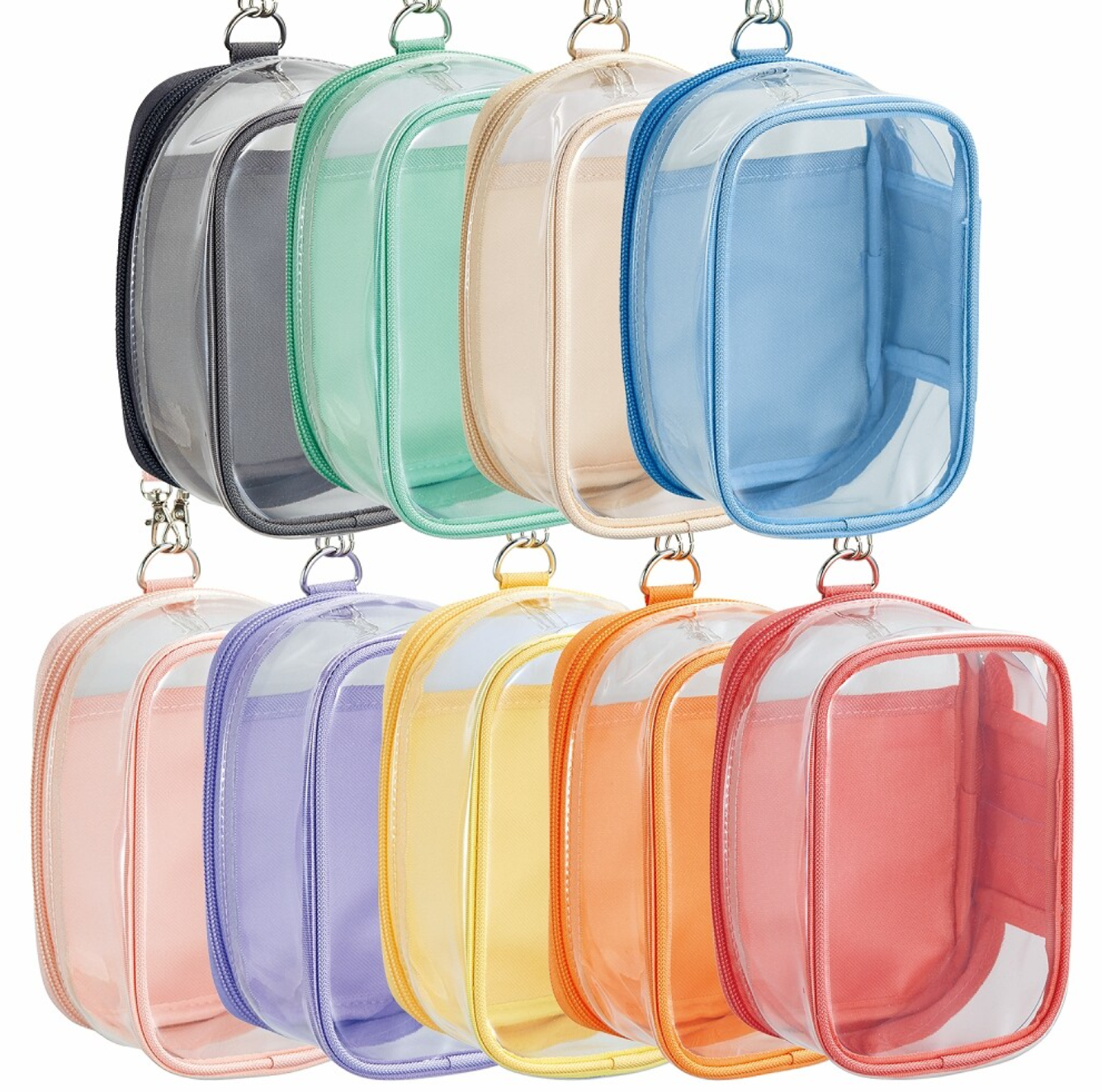 「FUNJI」In Japan - Venta al por mayor Estuche para lápices - Caja de Peluche Oshikatsu | Bolsa de Decoración Transparente con Correa1