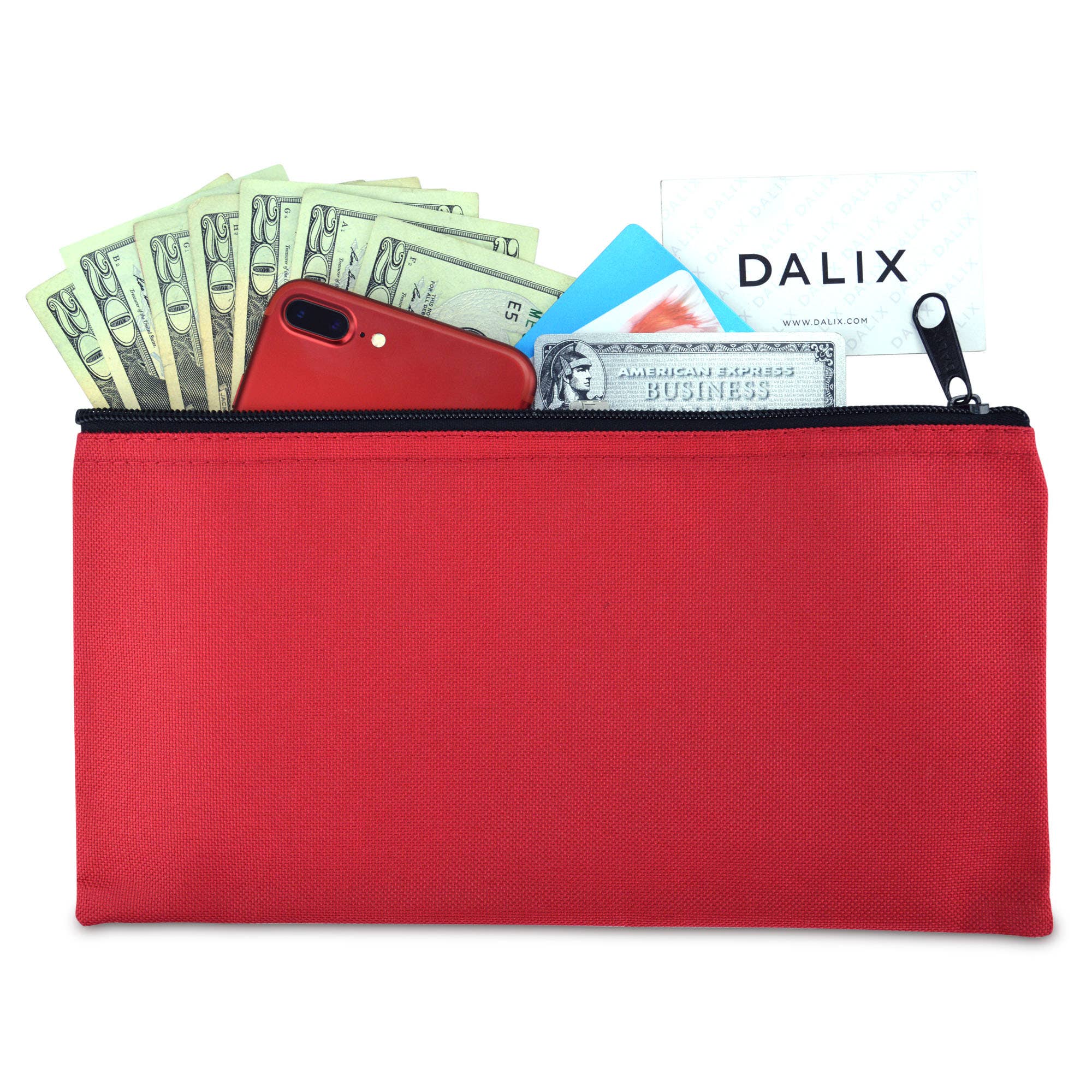 Dalix - Vente Pochette – femme - DALIX Sac Bank Pochette à billets utilitaire de dépôt de garantie (lot de 2)47
