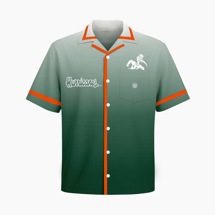Chemise à boutons Grove pour hommes Miami Hurricanes pour la vente par Dyme Lyfe