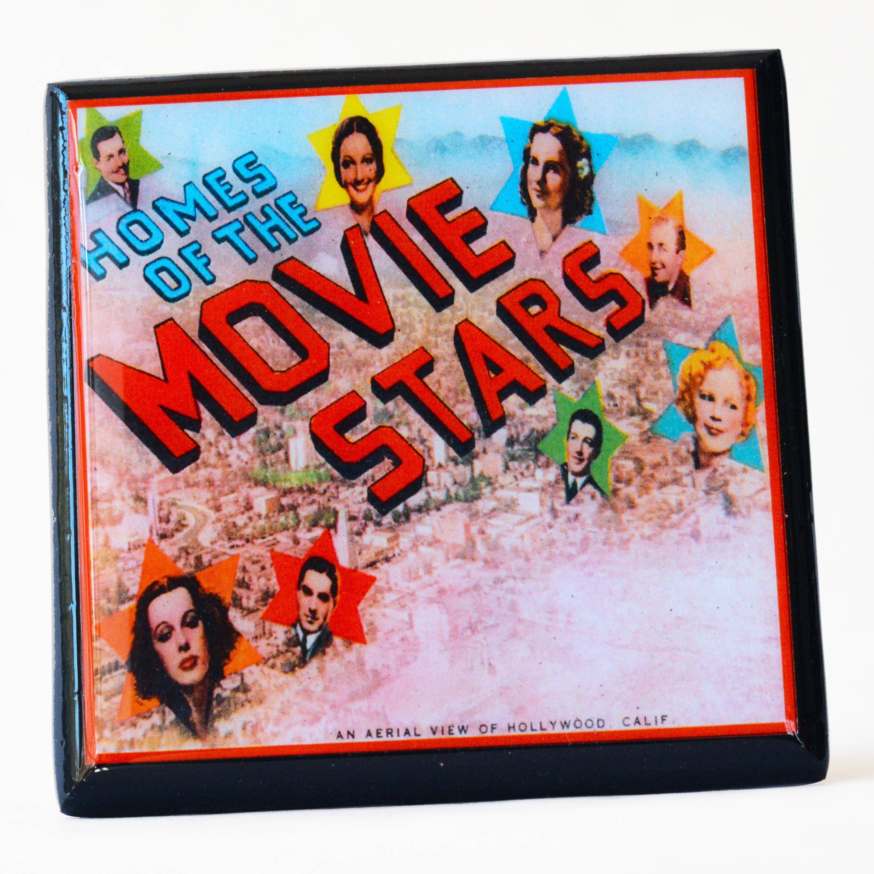 Cheltenham Road - Wholesale Coasters - Homes of the Stars Vintage Hollywood Coaster Set4
